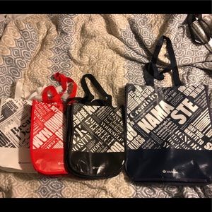 Lot of Lululemon bags